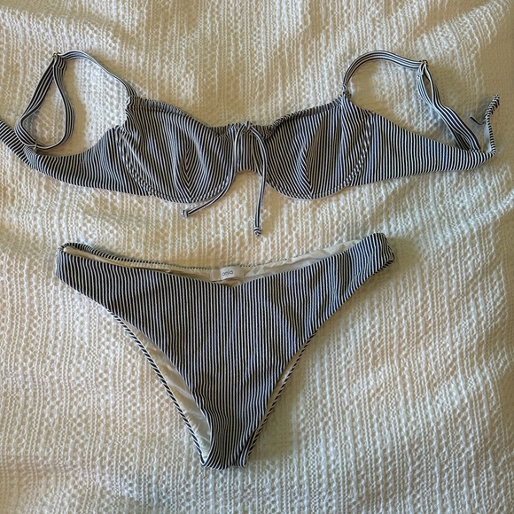 Onia Marilyn Striped Bikini - Picture 2 of 6